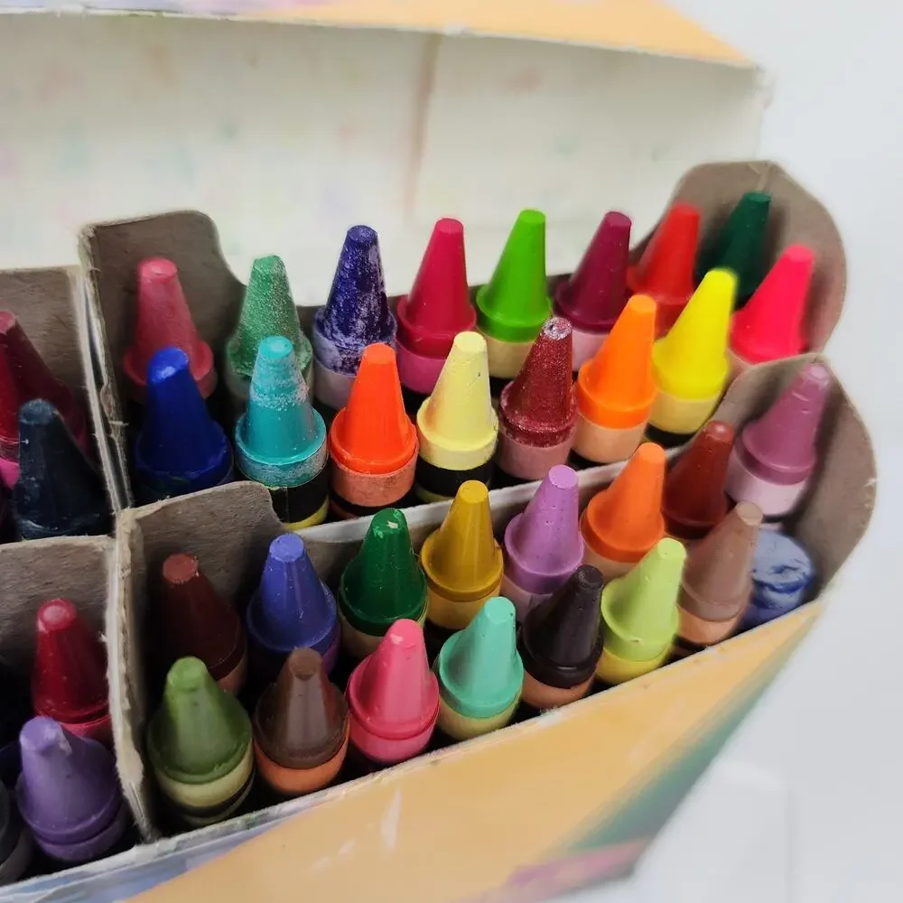 Crayola 96ct Crayons with Built-in Sharpener from 2004 Light Use of 4